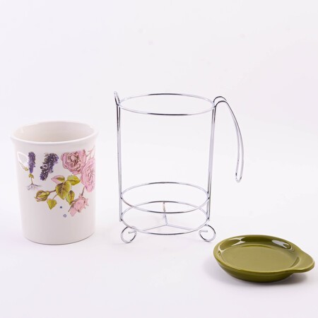 Подставка д/стол/прибор 3пр Розовый сад доломит LR (60264) Подставка д/стол/прибор 3пр Розовый сад доломит LR (60264)