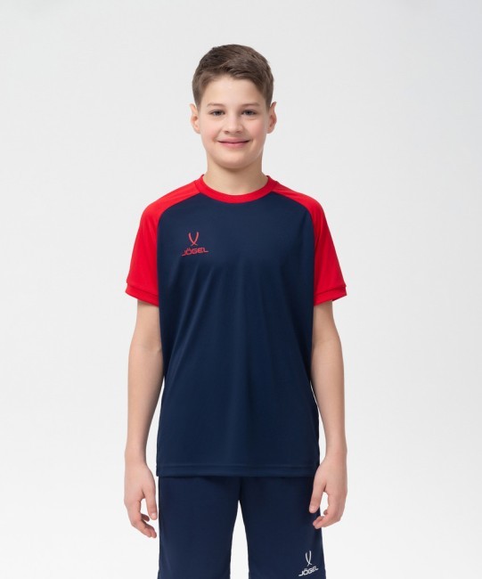 Футболка игровая JÖGEL CAMP Reglan Jersey, темно-синий/красный, детский (702255)