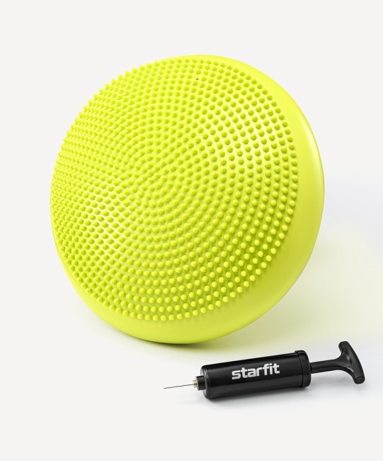 Диск балансировочный STARFIT BP-104, с насосом, массажный, лаймовый (2107389)