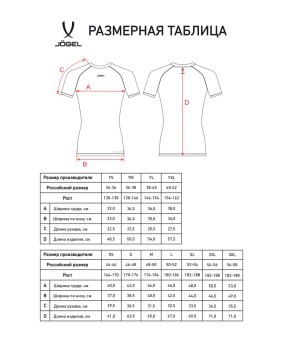 Футболка компрессионная с коротким рукавом JOGEL CAMP PerFormDRY Baselayer SS Tee, желтый (2125188)