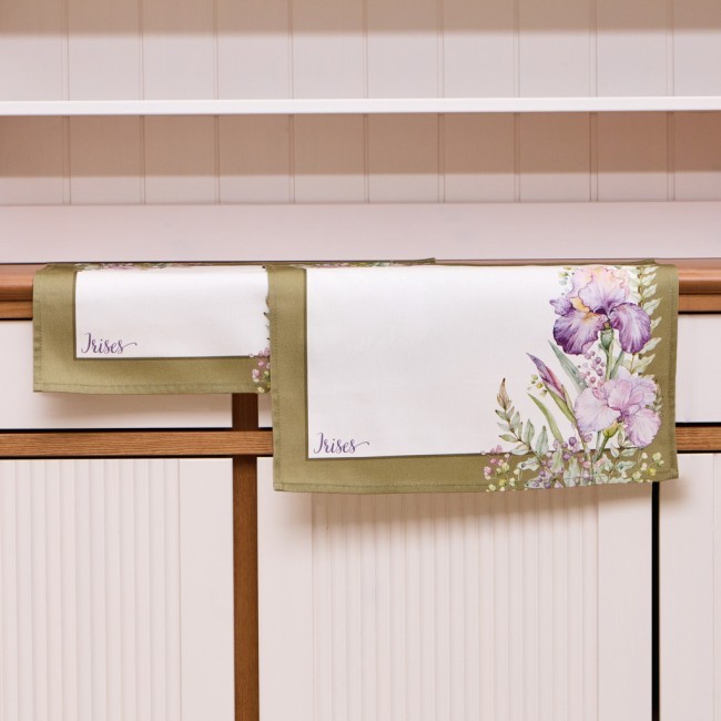 Набор салфеток из 2-х шт "ирисы",40х40см, 100% хлопок,белый,твил, Lefard (850-743-8) Набор салфеток из 2-х шт "ирисы",40х40см, 100% хлопок,белый,твил, Lefard (850-743-8)