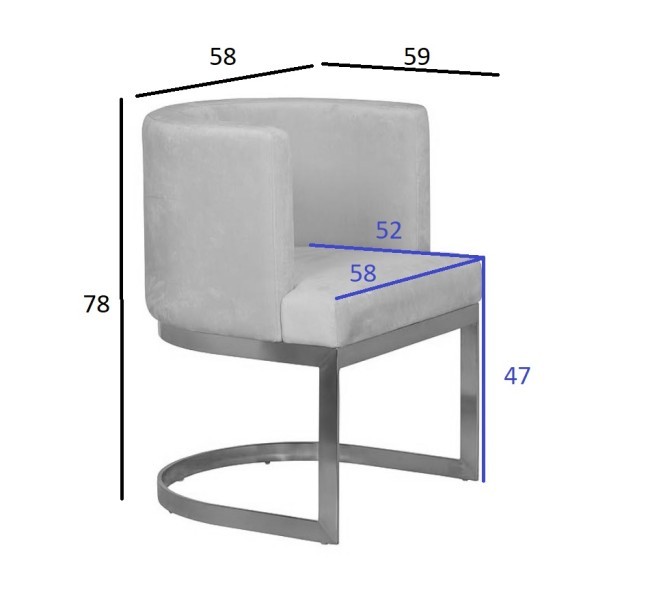 Стул велюр св.бежевый/матовое золото 58*59*78см (TT-00003608) Стул велюр св.бежевый/матовое золото 58*59*78см (TT-00003608)