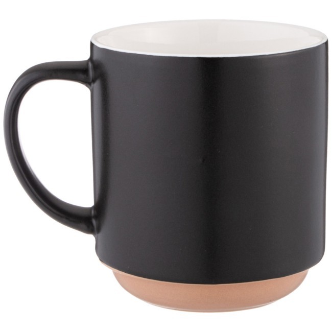 Кружка"be happy" 410 мл черная Lefard (260-977)