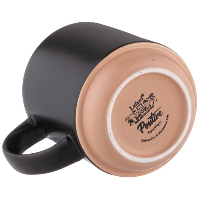 Кружка"be happy" 410 мл черная Lefard (260-977)