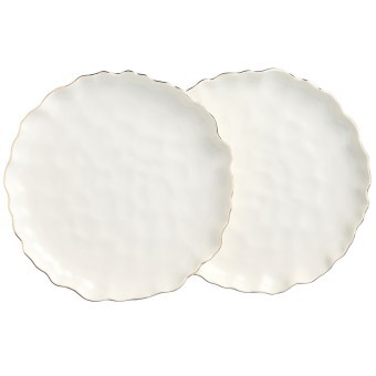 Набор тарелок обеденных lefard "charm" 2 шт., 26,5*3 см (с золотой линией) Lefard (779-363)