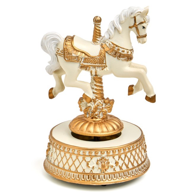 Музыкальная статуэтка "карусель-лошадка" 11,9х11,1х17,2 см Lefard (146-2219)