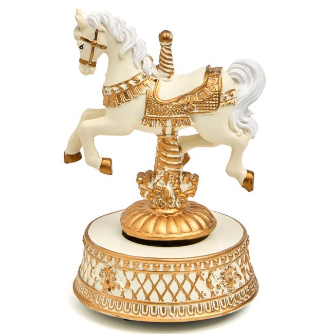 Музыкальная статуэтка "карусель-лошадка" 11,9х11,1х17,2 см Lefard (146-2219)