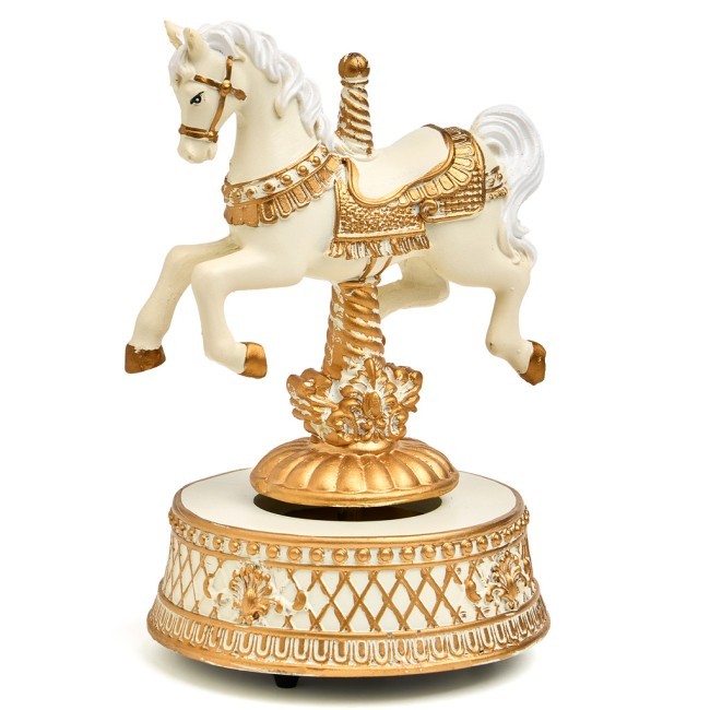 Музыкальная статуэтка "карусель-лошадка" 11,9х11,1х17,2 см Lefard (146-2219)