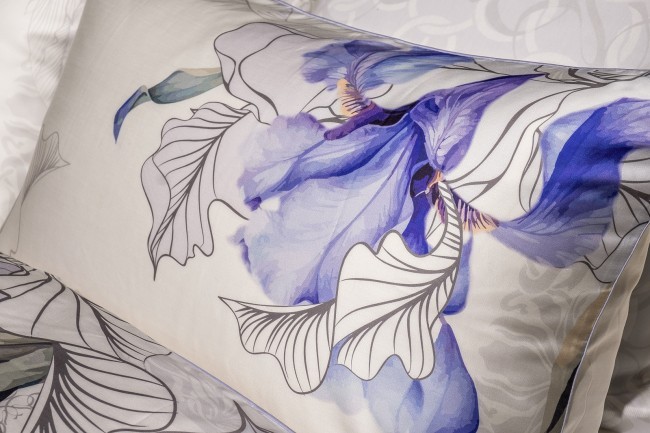 Комплект постельного белья Ирисы , тенсель, 200*220-1шт, 50*70-2 шт (TT-00015988) Комплект постельного белья Ирисы , тенсель, 200*220-1шт, 50*70-2 шт (TT-00015988)