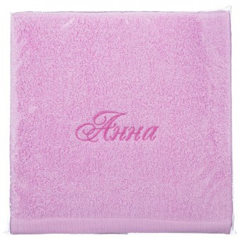 Полотенце махровое "анна" 50*90 см., розовое, 100% хлопок SANTALINO (850-111-3)