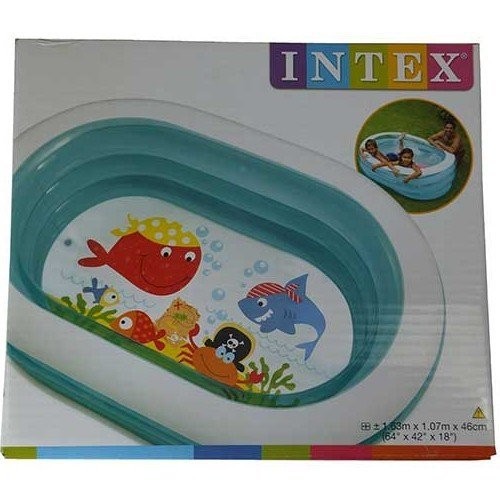 Бассейн надувной детский Intex (57482NP) 163х107х46 см (55861)