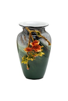 Ваза стеклянная зеленая с цветком 22*20*31см (TT-00013202) Ваза стеклянная зеленая с цветком 22*20*31см (TT-00013202)