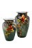 Ваза стеклянная зеленая с цветком 22*20*31см (TT-00013202)
