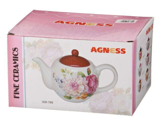 Чайник заварочный "магнолия" 900 мл. Agness (358-739) Чайник заварочный "магнолия" 900 мл. Agness (358-739)