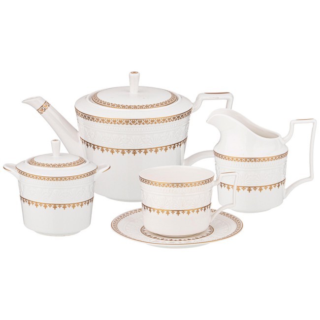 Чайный сервиз на 6 персон 15 пр.1100/350/300/250 мл. Lefard (760-458) Чайный сервиз на 6 персон 15 пр.1100/350/300/250 мл. Lefard (760-458)