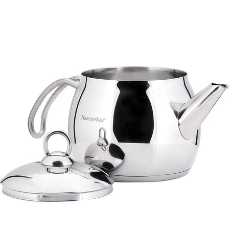 Чайник металлический 1л Hascevher Cigdem нерж/ст (800-304) Чайник металлический 1л Hascevher Cigdem нерж/ст (800-304)
