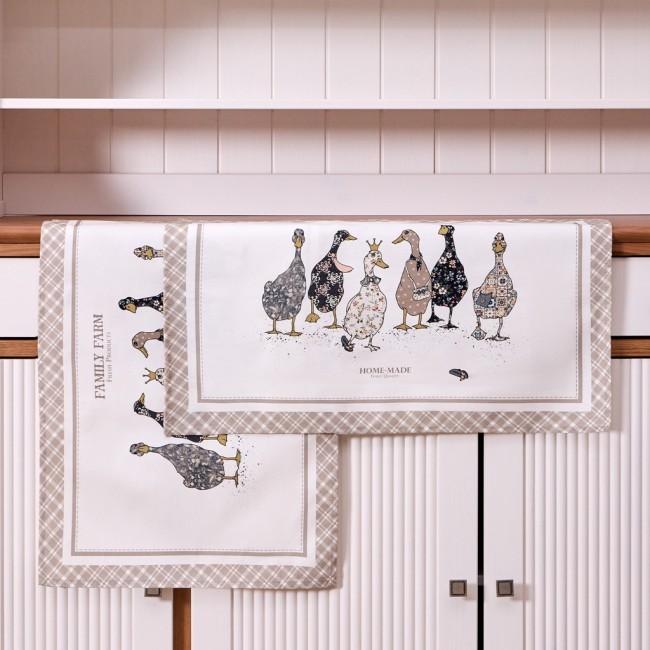 Набор полотенец из 2-хшт "family farm",40х60см, 100% хлопок, клетка,твил Lefard (850-748-61)