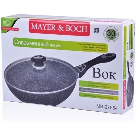 Сковорода-ВОК 30см мрам/крош АП с/кр Mayer&Boch (27954) Сковорода-ВОК 30см мрам/крош АП с/кр Mayer&Boch (27954)