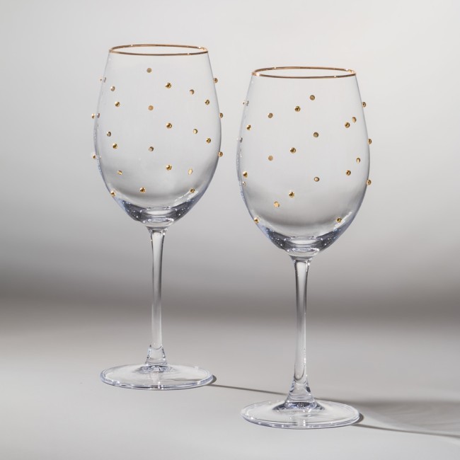 Набор бокалов для вина "goldy" из 2 шт. 540 мл Lefard (685-111)