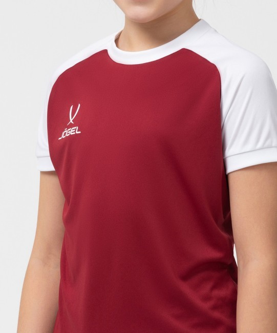 Футболка игровая JÖGEL CAMP Reglan Jersey, гранатовый/белый, детский (702261) Футболка игровая JÖGEL CAMP Reglan Jersey, гранатовый/белый, детский (702261)