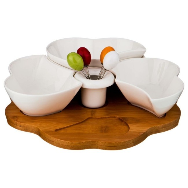 Менажница 4 секции lefard "native" 25*5,5 см, 4 вилочки Lefard (587-107) Менажница 4 секции lefard "native" 25*5,5 см, 4 вилочки Lefard (587-107)