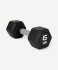 Гантель гексагональная Starfit DB-301PRO 6 кг, обрезиненная, черный (2115110)
