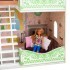 Деревянный кукольный домик "Луиза Виф", с мебелью 7 предметов в наборе, для кукол 20 см (PD318-10)
