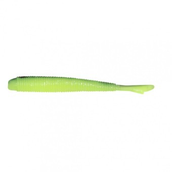 Слаг Yaman PRO Stick Fry, р.1,8 inch, цвет #32 - Black Red Flake/Chartreuse (уп. 10 шт.) YP-SF18-32 (88035)