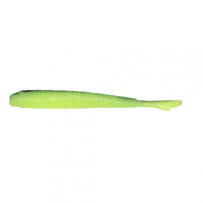 Слаг Yaman PRO Stick Fry, р.1,8 inch, цвет #32 - Black Red Flake/Chartreuse (уп. 10 шт.) YP-SF18-32 (88035)