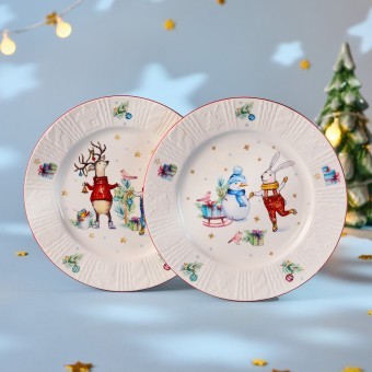 Набор тарелок закусочных lefard "winter story" 2 шт. 20 см Lefard (425-265)