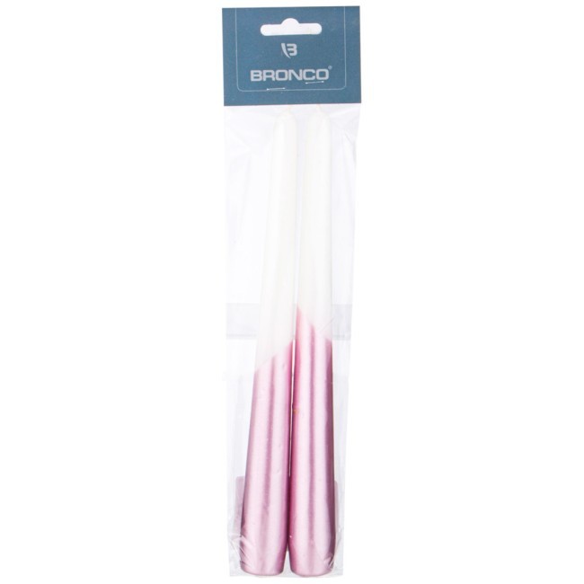 Набор свечей bronco прямые лавандовые 2шт. 23см Bronco (315-361)