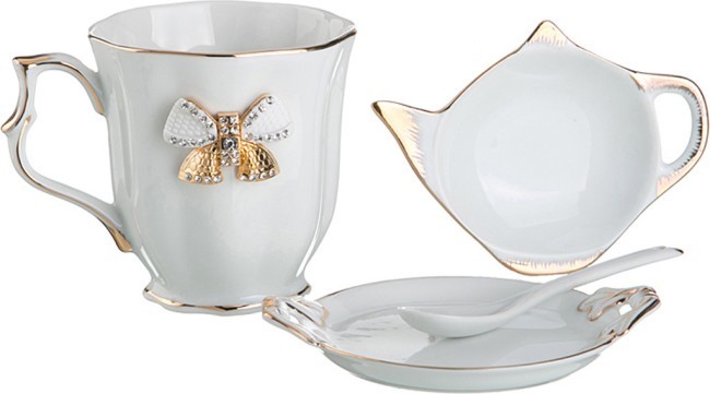 Чайный набор lefard "venezia" на 1 пер. 4 пр. 300 мл Lefard (55-2819) Чайный набор lefard "venezia" на 1 пер. 4 пр. 300 мл Lefard (55-2819)