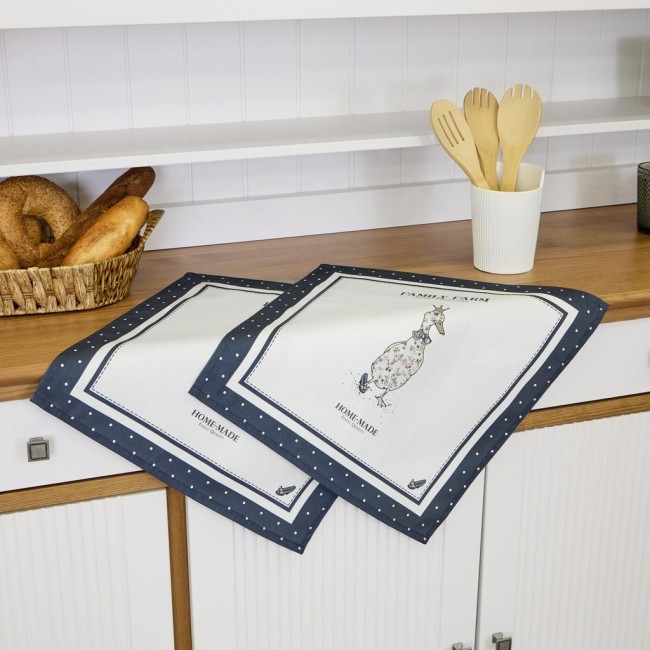 Набор салфеток из 2-х шт "family farm" ,40х40см,синий,100% хлопок,твил Lefard (850-742-83) Набор салфеток из 2-х шт "family farm" ,40х40см,синий,100% хлопок,твил Lefard (850-742-83)