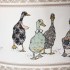 Фартук "family farm",60х70см 100% хлопок, клетка, кайма,твил,пропитка SANTALINO (850-748-7)