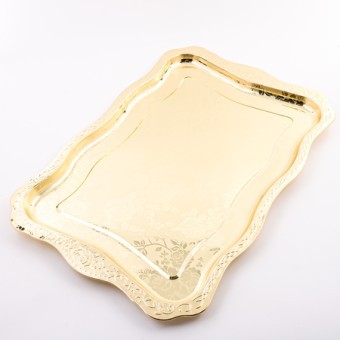 Поднос золотой 55 см нерж/ст Mayer&Boch (40723)