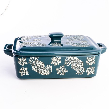 Кастрюля с крышкой 850 мл керамика LR (60369)