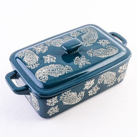 Кастрюля с крышкой 850 мл керамика LR (60369)