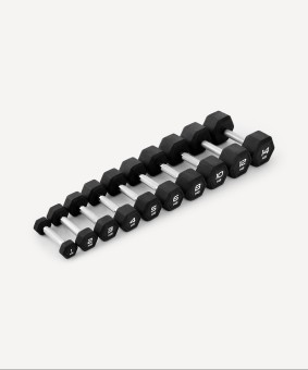 Гантель гексагональная STARFIT DB-301PRO 4 кг, обрезиненная, черный (2115108)