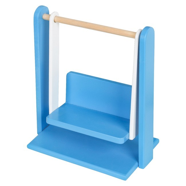 Деревянный кукольный домик "Грация", с мебелью 16 предметов в наборе и с качелями, для кукол 30 см (PD315-03)