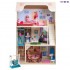 Деревянный кукольный домик "Грация", с мебелью 16 предметов в наборе и с качелями, для кукол 30 см (PD315-03)