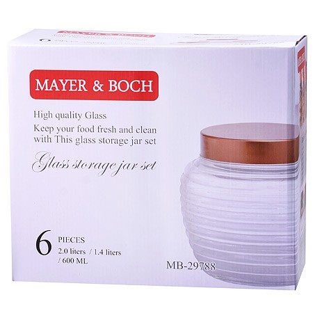 Набор банок 6пр. 0,6л-1,4л-2л.MB (29788) Набор банок 6пр. 0,6л-1,4л-2л.MB (29788)