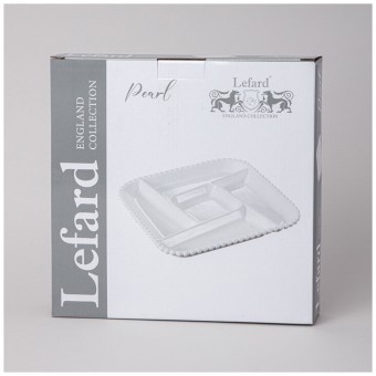 Менажница lefard "pearl" 5 секций квадратная 26,5*3 см Lefard (761-095) Менажница lefard "pearl" 5 секций квадратная 26,5*3 см Lefard (761-095)