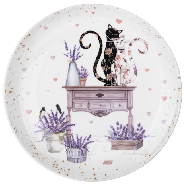 Набор тарелок закусочных lefard "лавандовые коты" 2 шт. 20,5*2 см Lefard (425-166) Набор тарелок закусочных lefard "лавандовые коты" 2 шт. 20,5*2 см Lefard (425-166)
