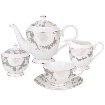 Чайный сервиз lefard "нежность" на 6 пер. 15 пр. Lefard (264-1176)
