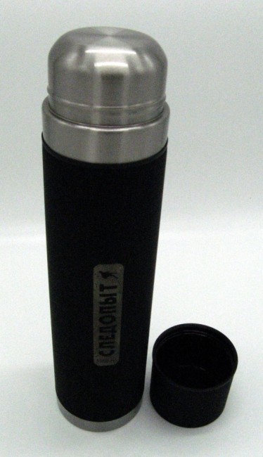 Термос СЛЕДОПЫТ с двойной крышкой, 1 л (PF-TM-06) (54195)