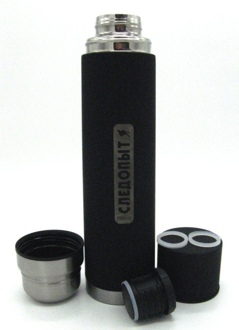 Термос СЛЕДОПЫТ с двойной крышкой, 1 л (PF-TM-06) (54195)
