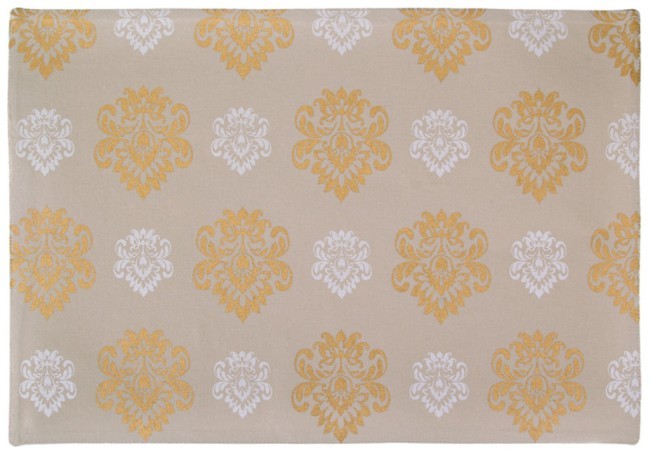 Плейсмет "барокко" 33*48см цвет: беж/золото/серебро, 100% хлопок SANTALINO (828-135) Плейсмет "барокко" 33*48см цвет: беж/золото/серебро, 100% хлопок SANTALINO (828-135)