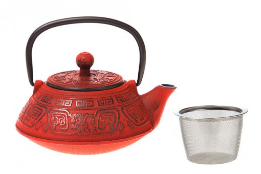 Заварочный чайник чугунный "red star"  с эмалированным покрытием внутри 400 мл. Lefard (734-026)