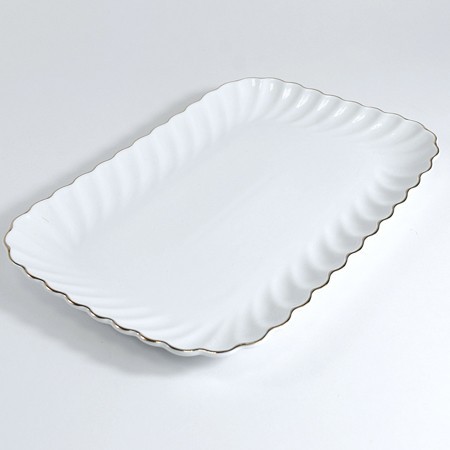 Блюдо сервировочное для подачи керамика 30х20,5х2,5 LR (90054-507S) Блюдо сервировочное для подачи керамика 30х20,5х2,5 LR (90054-507S)