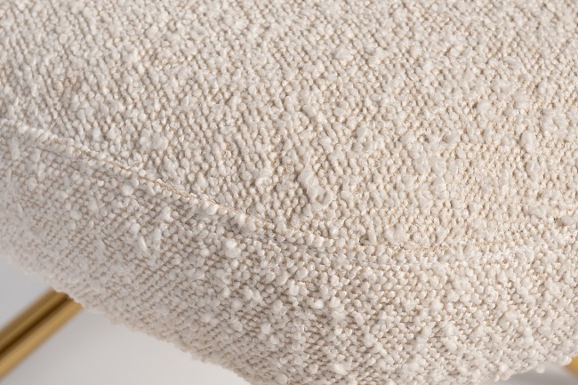 Стул обеденный поворотный букле белый 66*51*91см (TT-00013159)